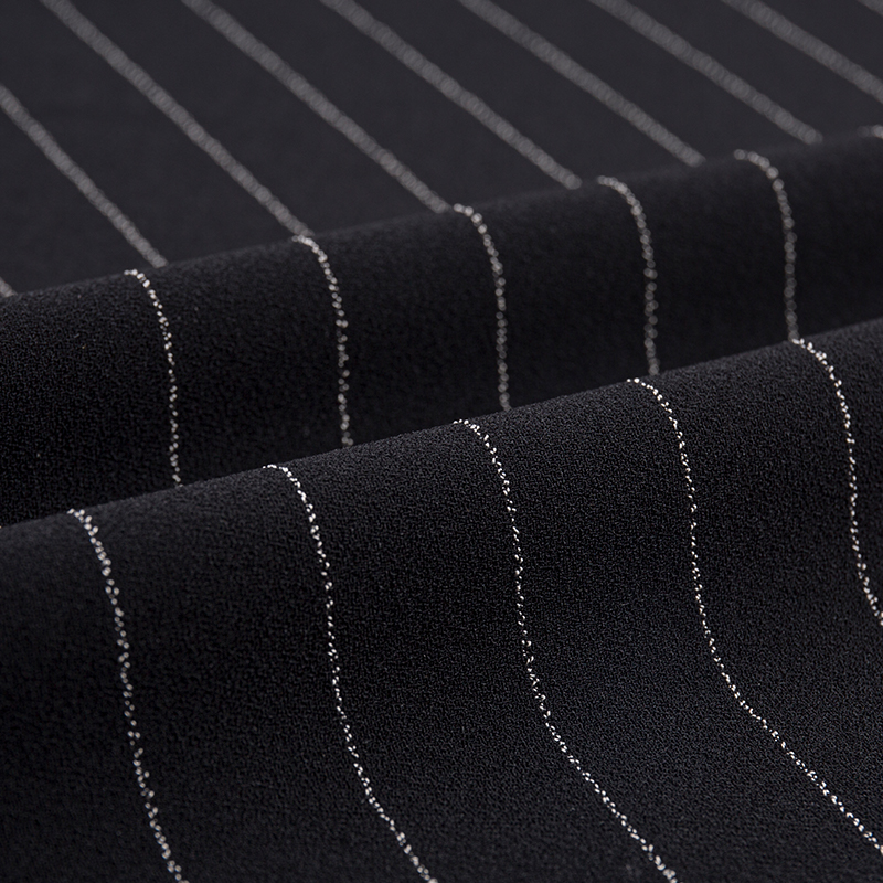 Single-Sided Linen Rayon Stripe Fabric