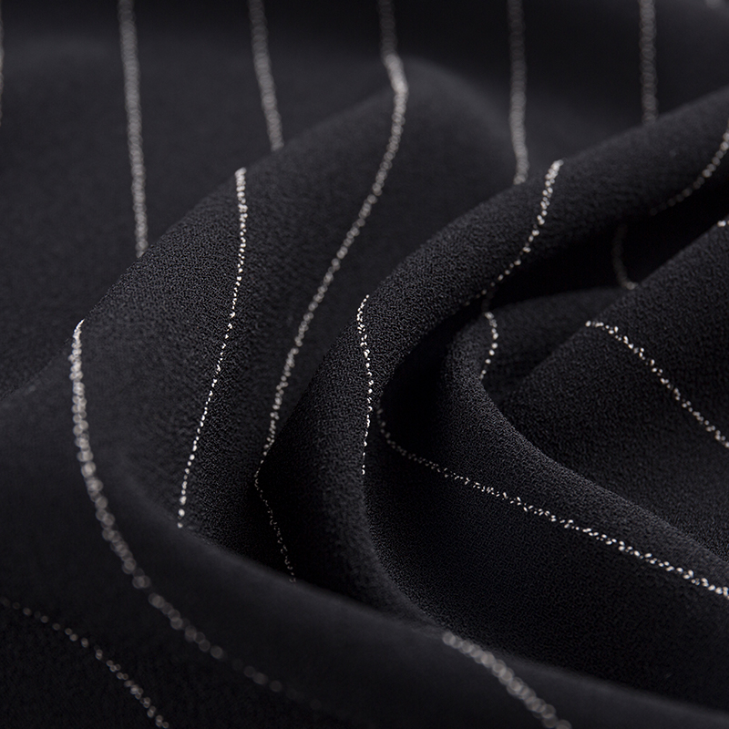 Single-Sided Linen Rayon Stripe Fabric