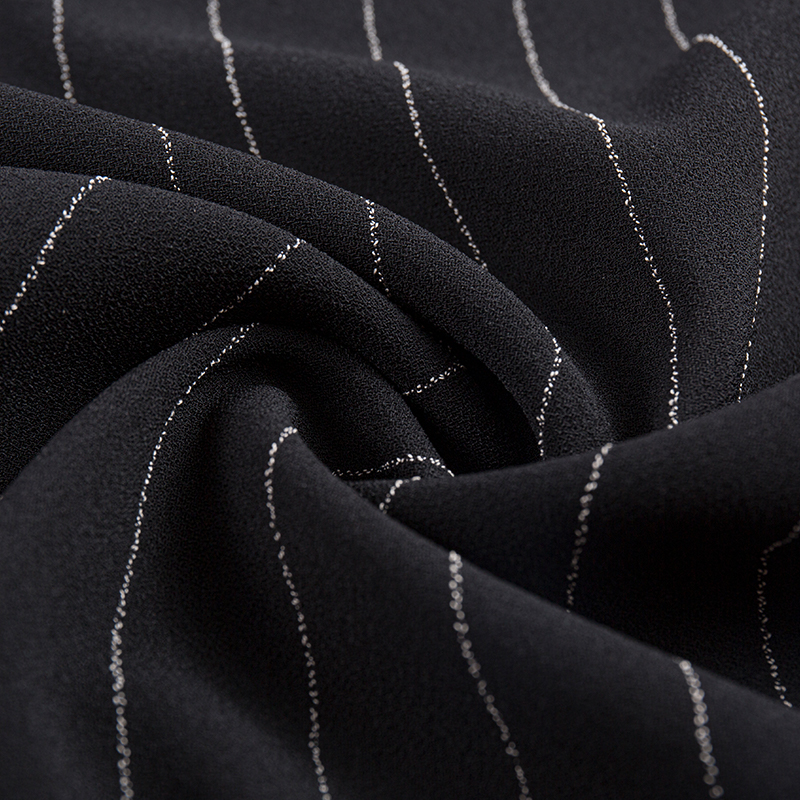 Single-Sided Linen Rayon Stripe Fabric