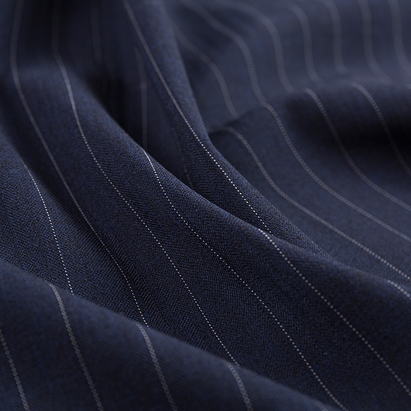 Leisure Silk Rayon Narrow Stripe Fabric