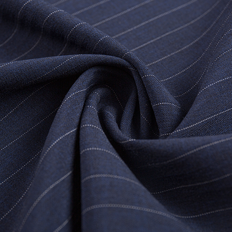 Leisure Silk Rayon Narrow Stripe Fabric