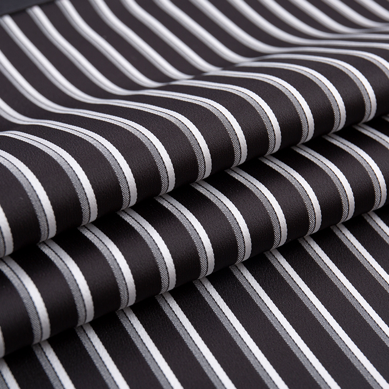 Imitation Acetate Cationic Vertical Stripe Fabric