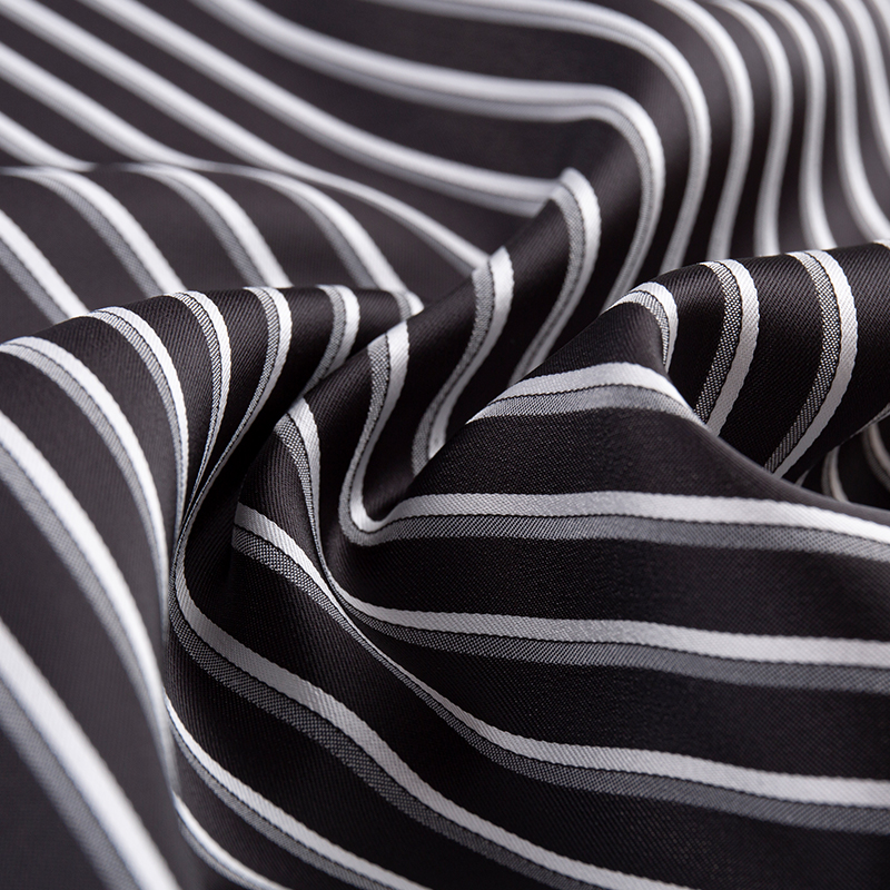 Imitation Acetate Cationic Vertical Stripe Fabric